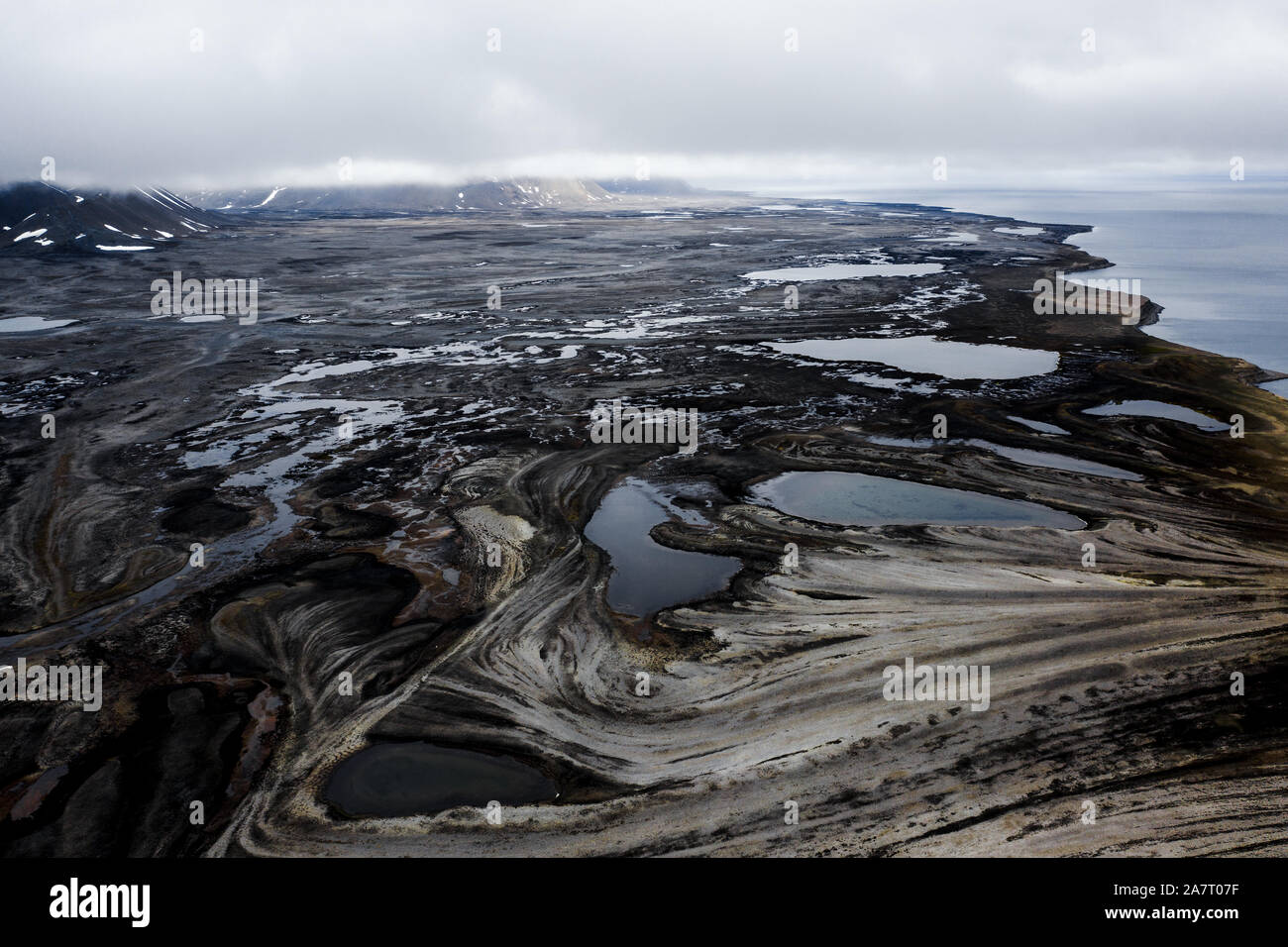 De Prins Karls Forland Shoals, Spitsbergen Banque D'Images