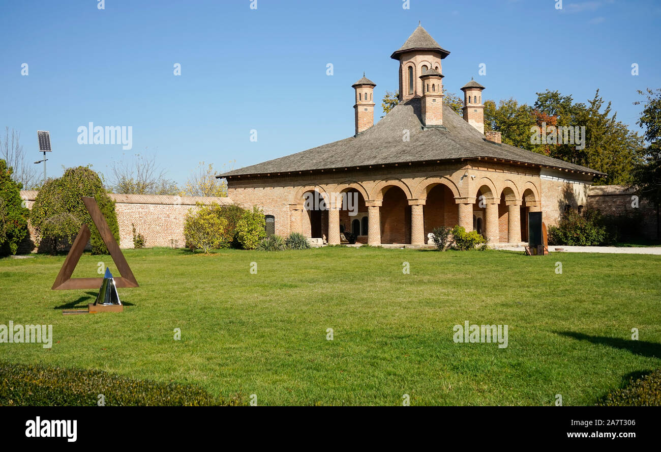 Image architecturale avec la cuisine, une partie de l'immeuble Palais Mogosoaia, domaine , Roumanie Banque D'Images