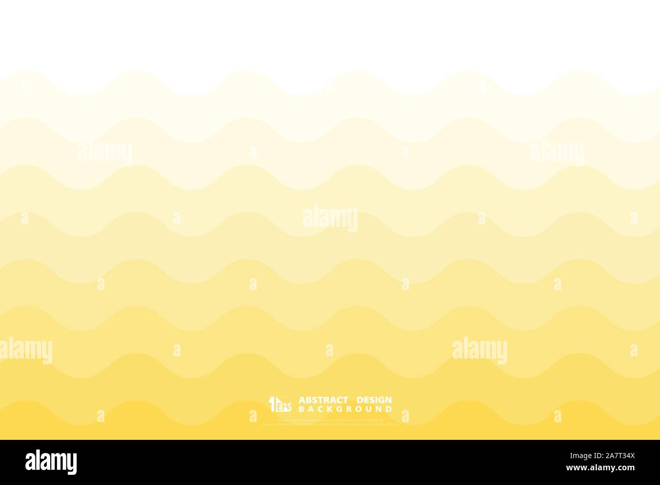 Résumé de conception minimale ondulées jaune lisse simple arrière-plan de l'oeuvre. Modèle de présentation pour décorer, ad, affiche, conception de l'oeuvre, rapport. Illustration de Vecteur