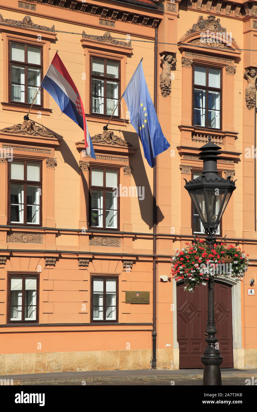 Croatie, Zagreb, Cour constitutionnelle, Banque D'Images