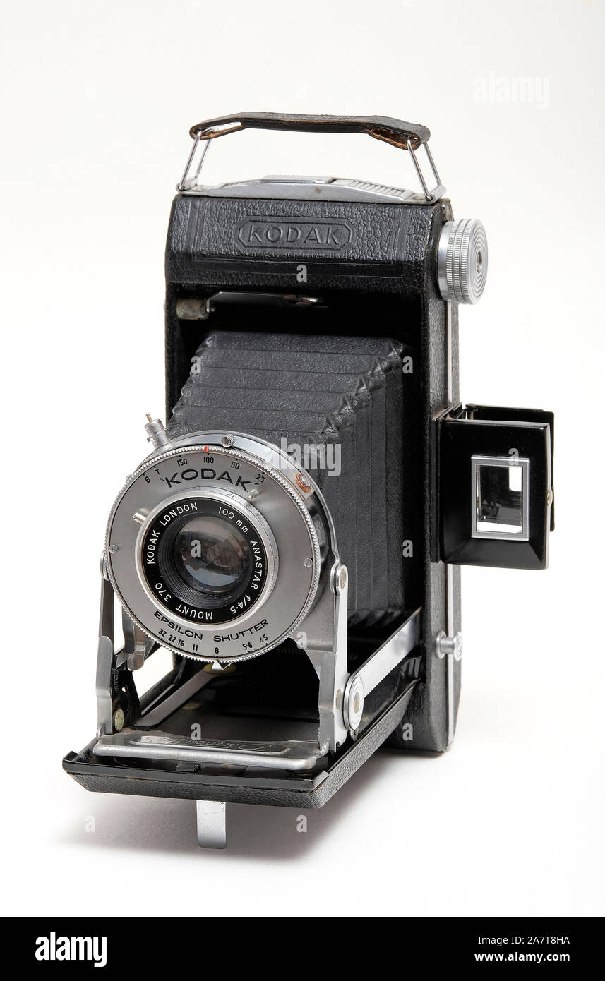 Vintage kodak six 20 Appareil-photo de film de pliage Banque D'Images