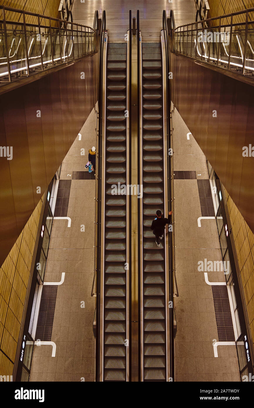 Le nouveau métro de Copenhague Novembre 2019 Banque D'Images