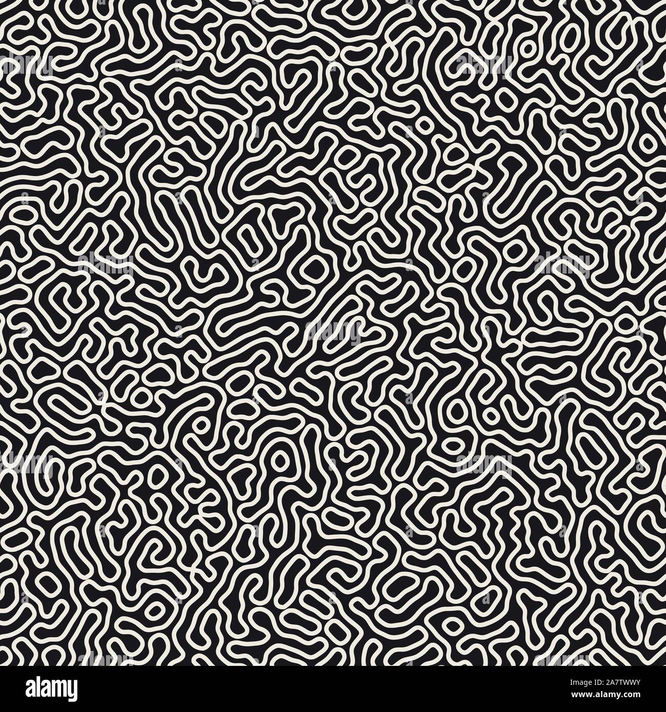 Vector pattern. transparente Des formes organiques monochrome de texture. Résumé fond arrondi élégant lignes malpropre. Illustration de Vecteur