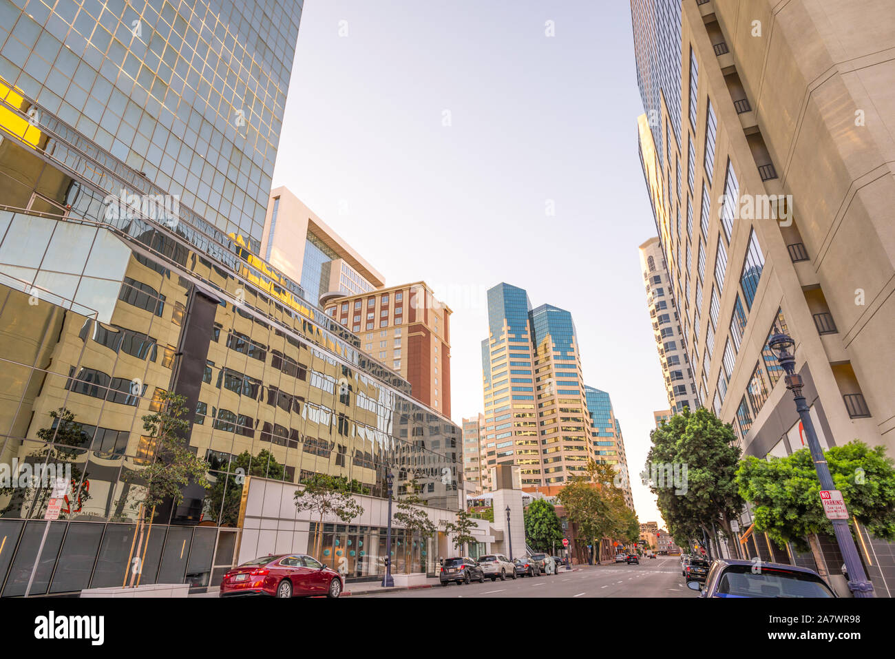 La ville de San Diego sur un matin de novembre. San Diego, Californie, USA. Banque D'Images