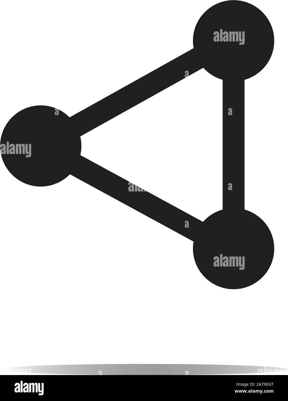 La structure de connexion réseau sur fond blanc. structure de connexion réseau connexion réseau. signe symbole. Illustration de Vecteur