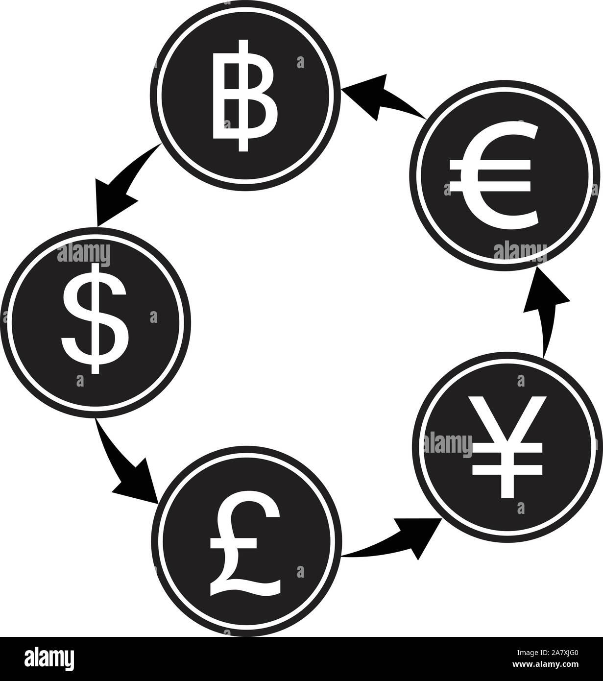 Icône de conversion d'argent. Dollar euro. Style plat Image Vectorielle  Stock - Alamy