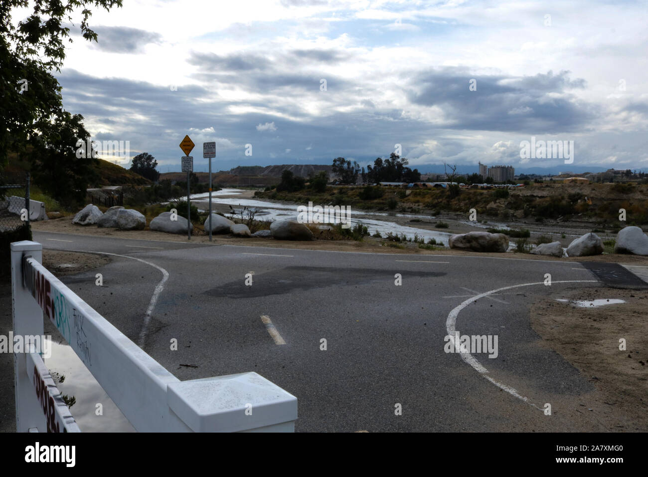 Route de l'eau Banque D'Images