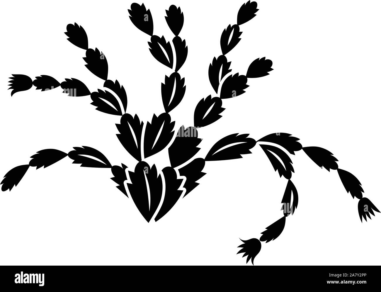 Plante succulente, icône de style simple. Illustration de Vecteur