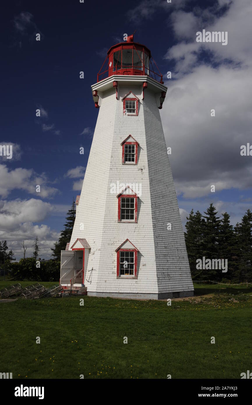 L'Île-du Prince-Édouard, Panmure Head Leuchtturm Banque D'Images