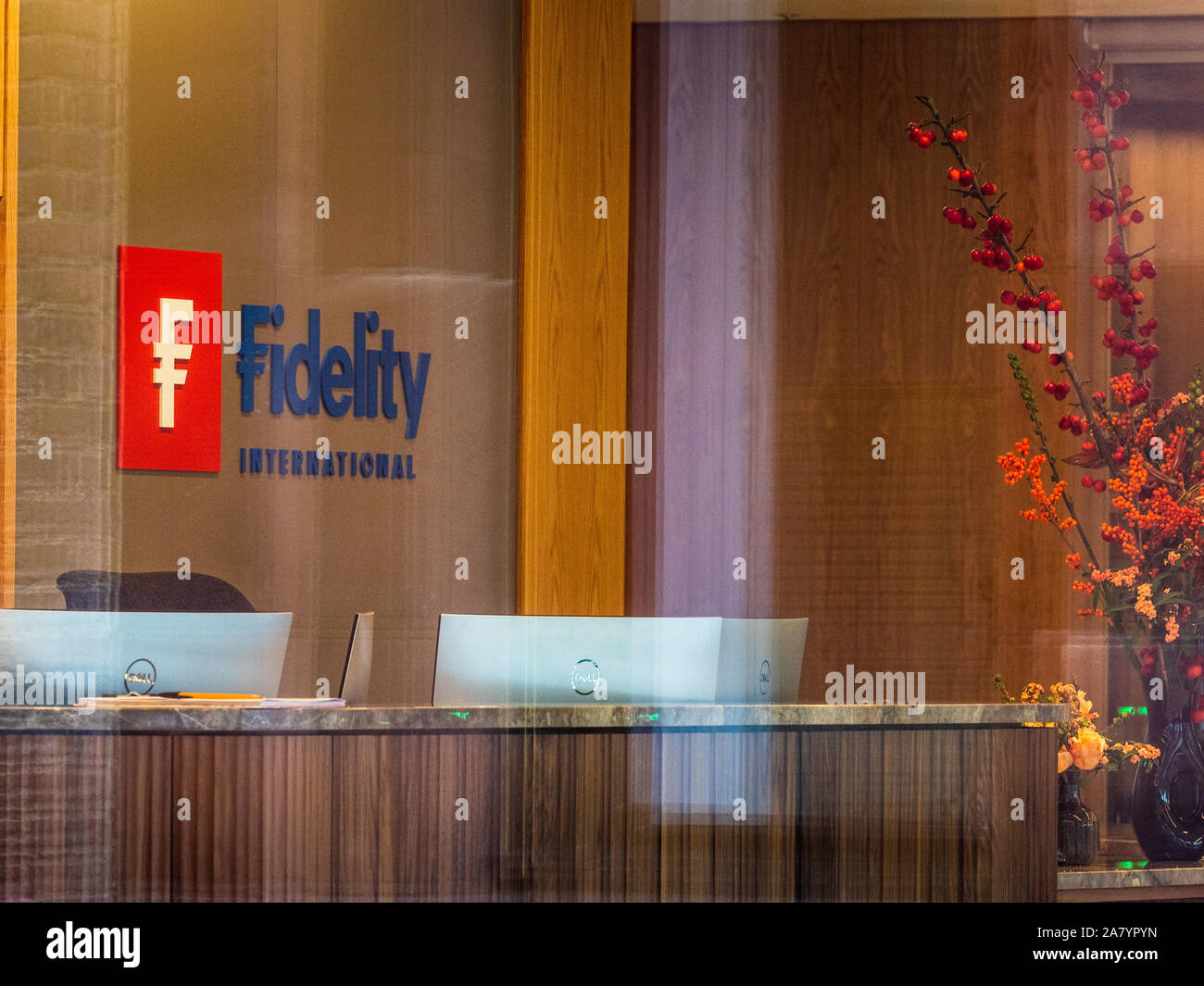 Fidelity International Investment Management London Bureaux à Cannon Street dans le quartier financier de la City de Londres Banque D'Images