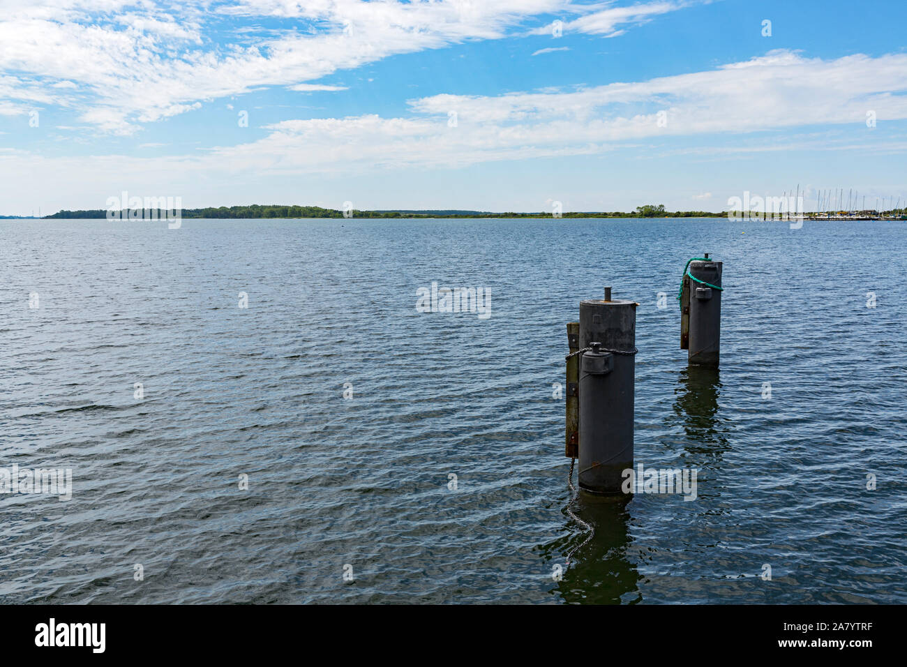 Rügen, Dranske, Wieker Bodden Banque D'Images