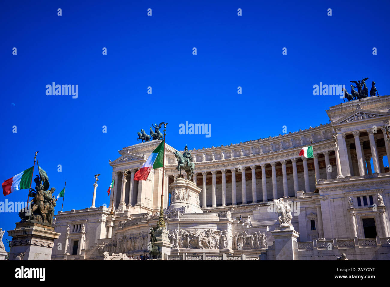 Autel de la patrie Altare della Patria Rome Italie Banque D'Images