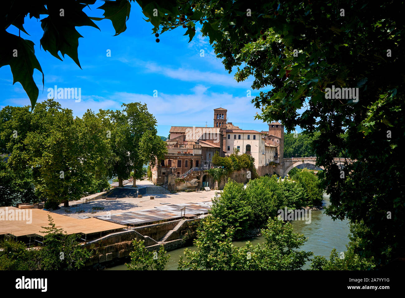 San Bartolomeo all'Isola Basilica di San Bartolomeo all'Isola Rome Italie Banque D'Images