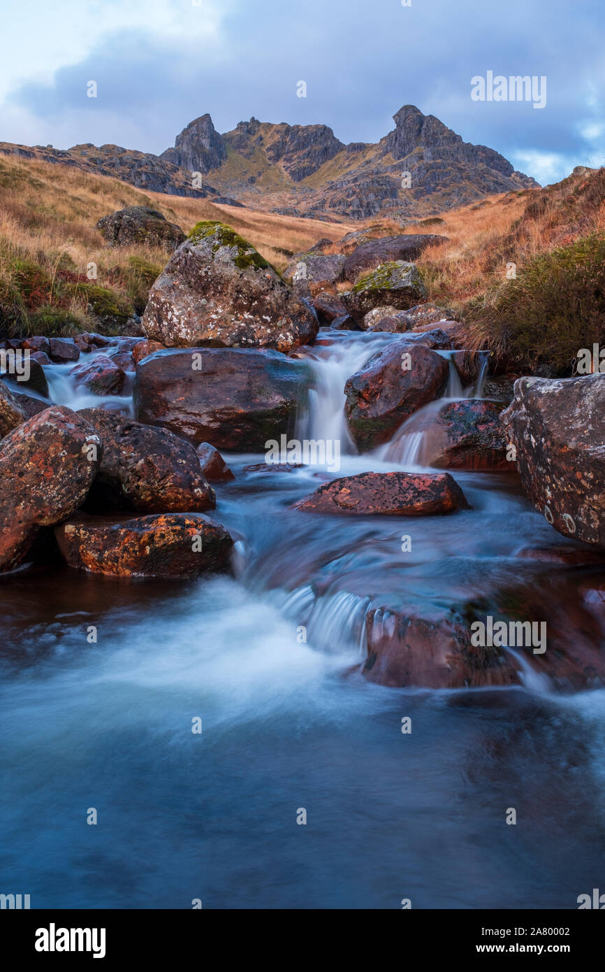 Lever de soleil sur Ben Arthur, le cordonnier Banque D'Images