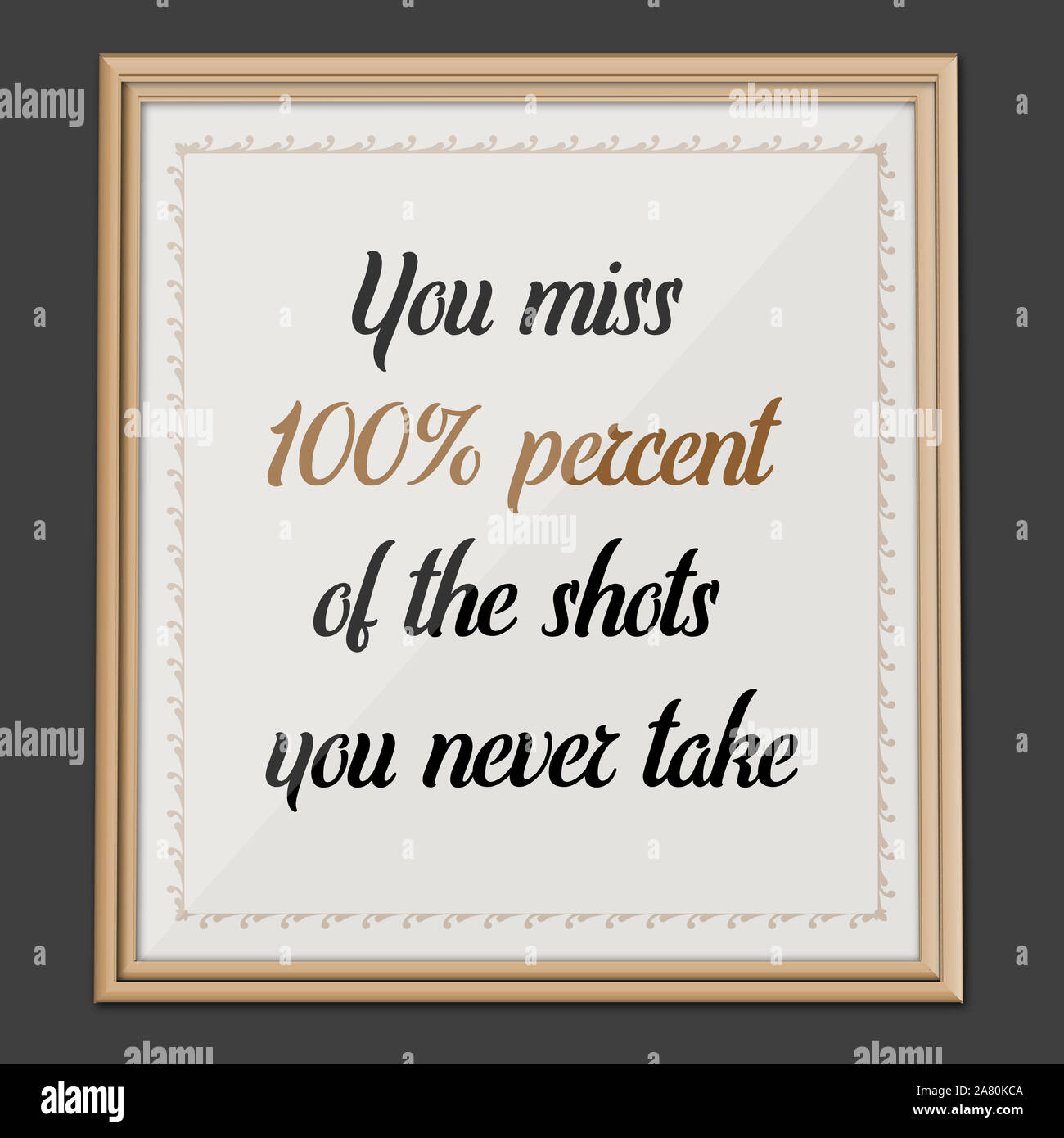 Affiche d'art mural : motivation et inspiration Banque D'Images