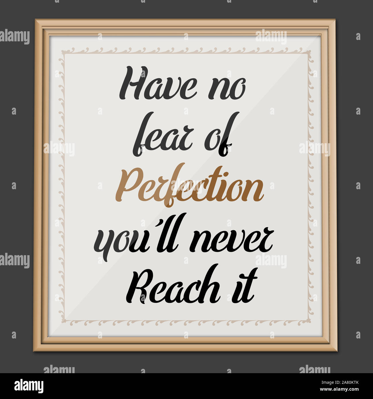 Affiche d'art mural : motivation et inspiration Banque D'Images