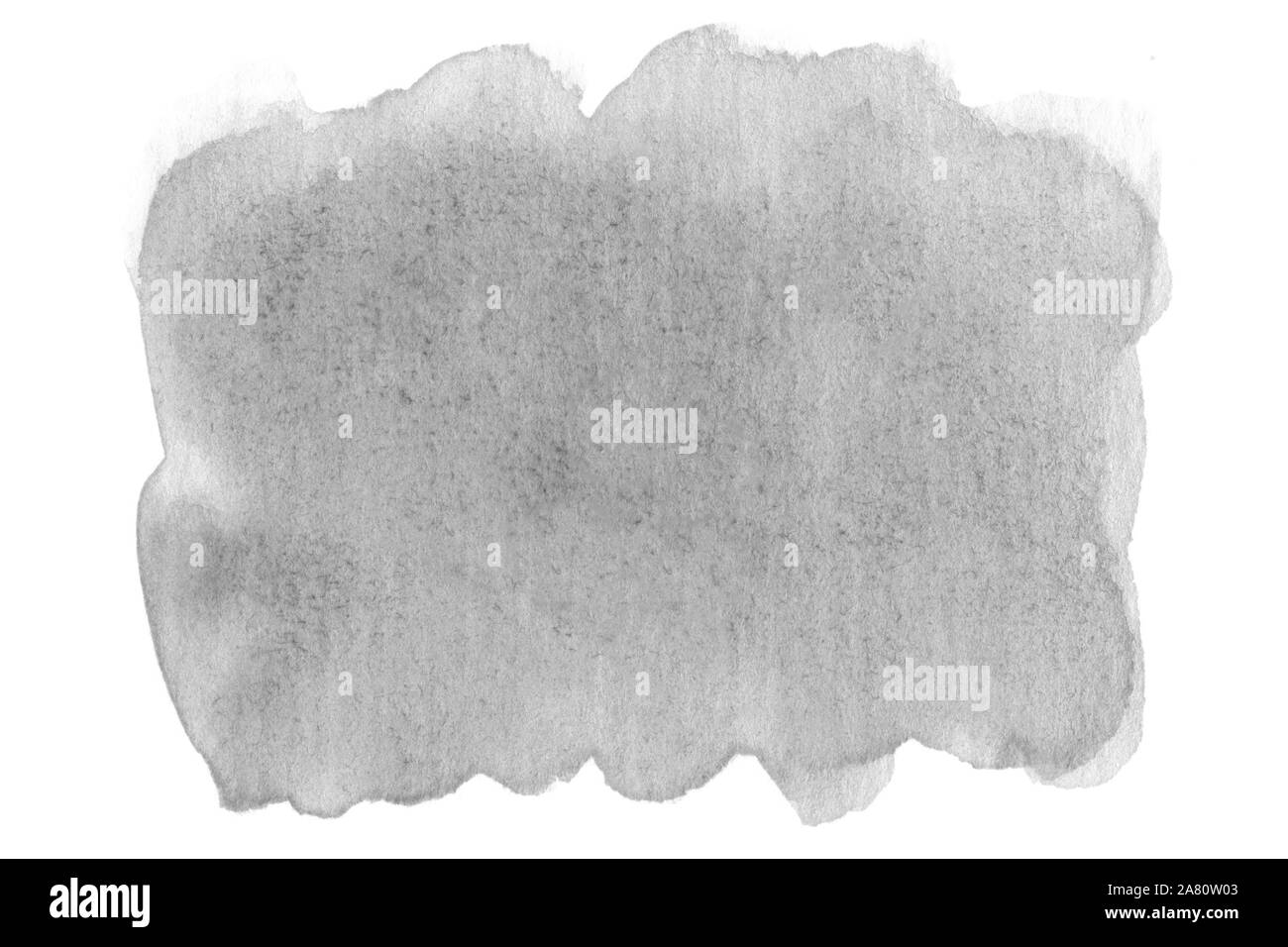 Aquarelle sur fond gris. L'élément de conception. Illustration d'encre gris. Repéré gris papier. Tissu teint main grise. Banque D'Images