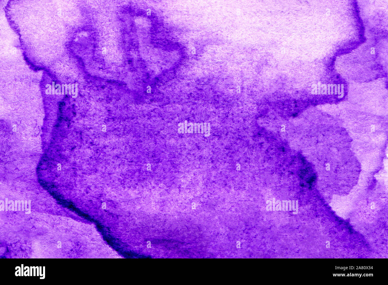 Résumé La main peinte sur papier aquarelle violet texture. Fond d'aquarelle. L'affiche moderne de conception. Violet Design élément. Pour le web, décoration, sur Banque D'Images