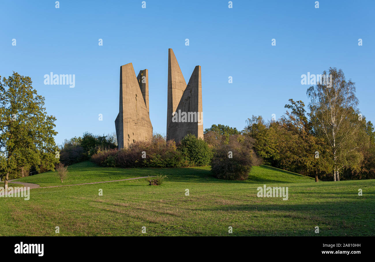 FRIEDLAND, ALLEMAGNE - octobre 30,2019 : Friedland memorial (Friedland-Gedächtnisstätte) est un monument à l'expulsés allemands et des rapatriés. Banque D'Images