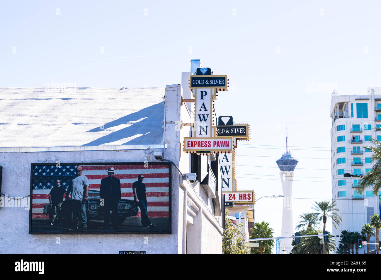 LAS VEGAS, États-Unis - le 6 mars 2017 entrée Pawn Shop à Las Vegas Banque D'Images