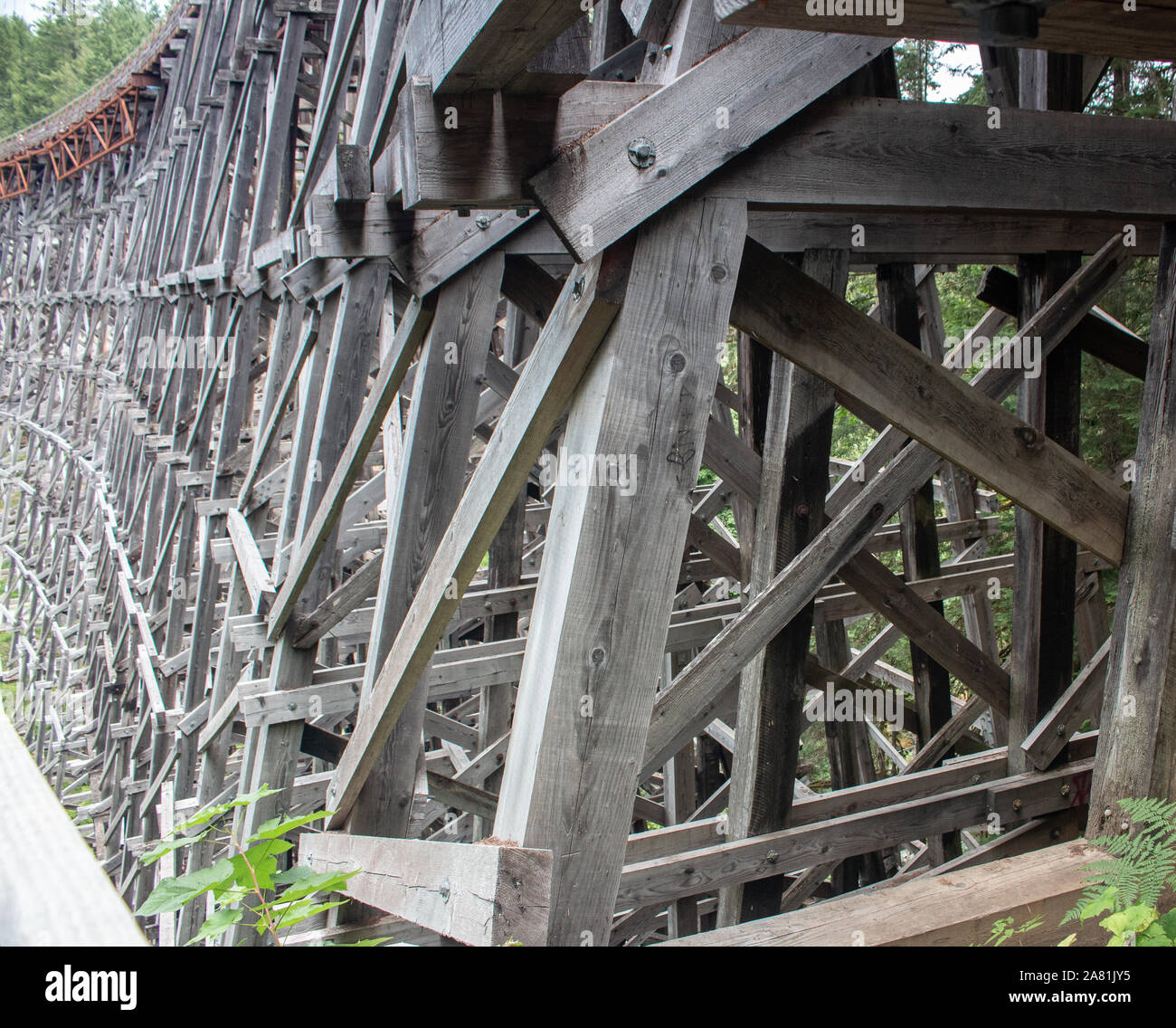 Kinsol Trestle Truss Banque D'Images