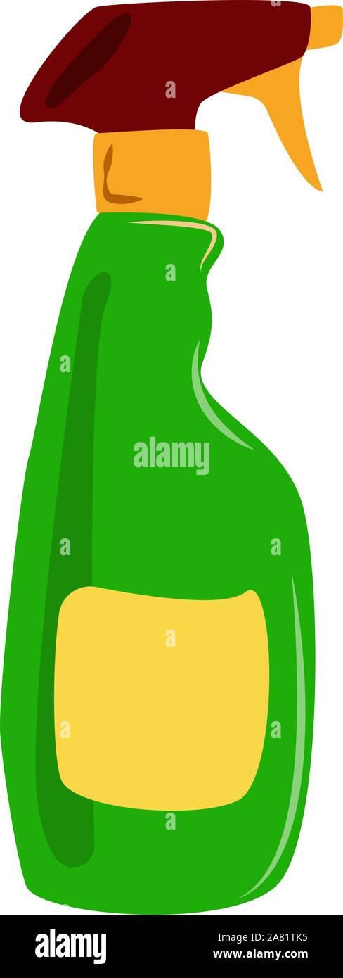 Liquide de nettoyage, illustration, vecteur sur fond blanc. Illustration de Vecteur