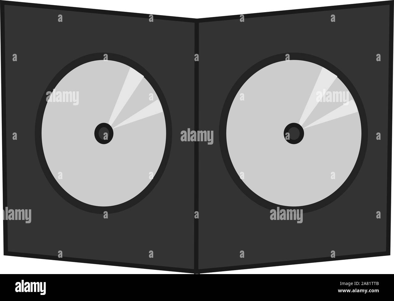 DVD disque, illustration, vecteur sur fond blanc. Illustration de Vecteur