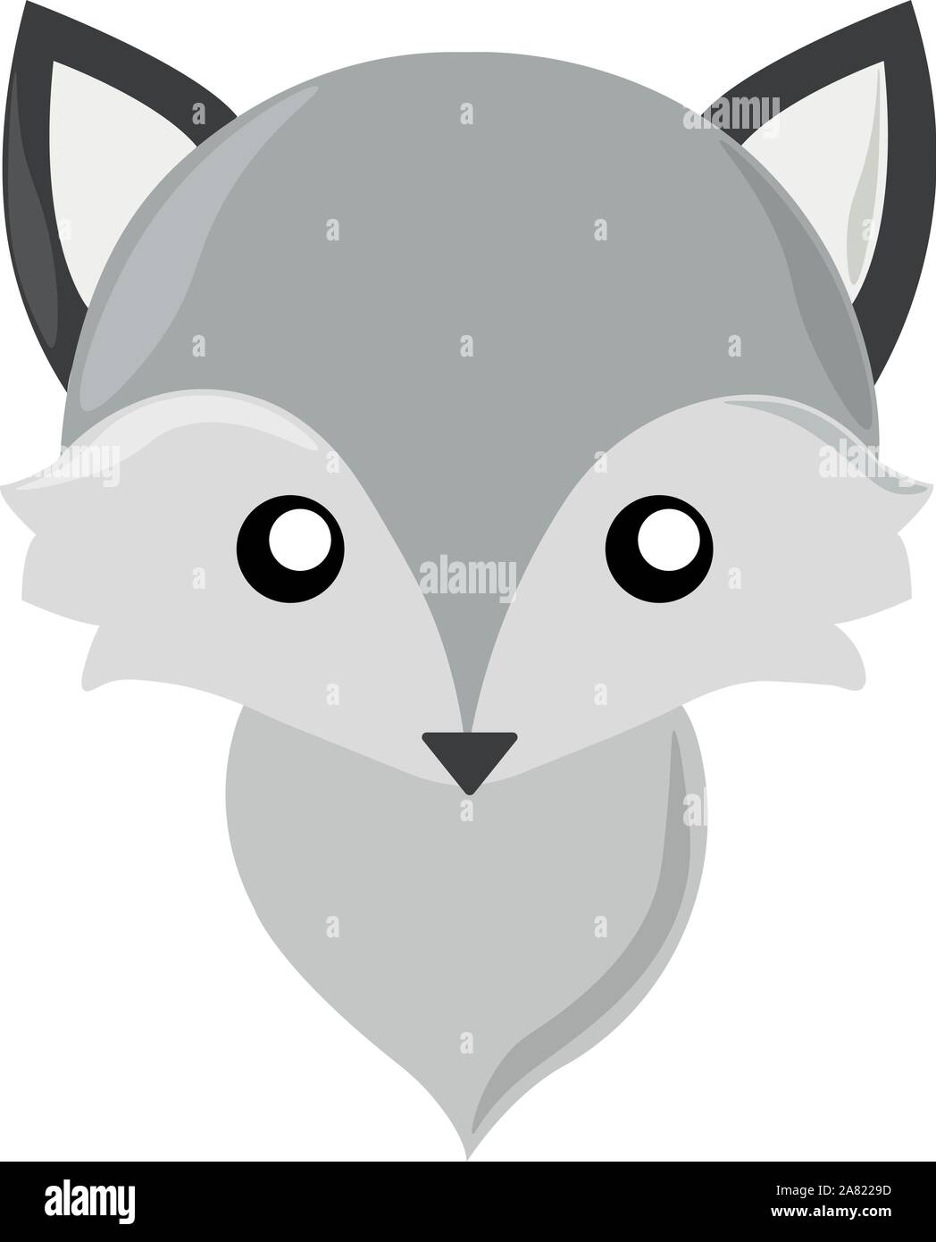Wolfs head, illustration, vecteur sur fond blanc. Illustration de Vecteur