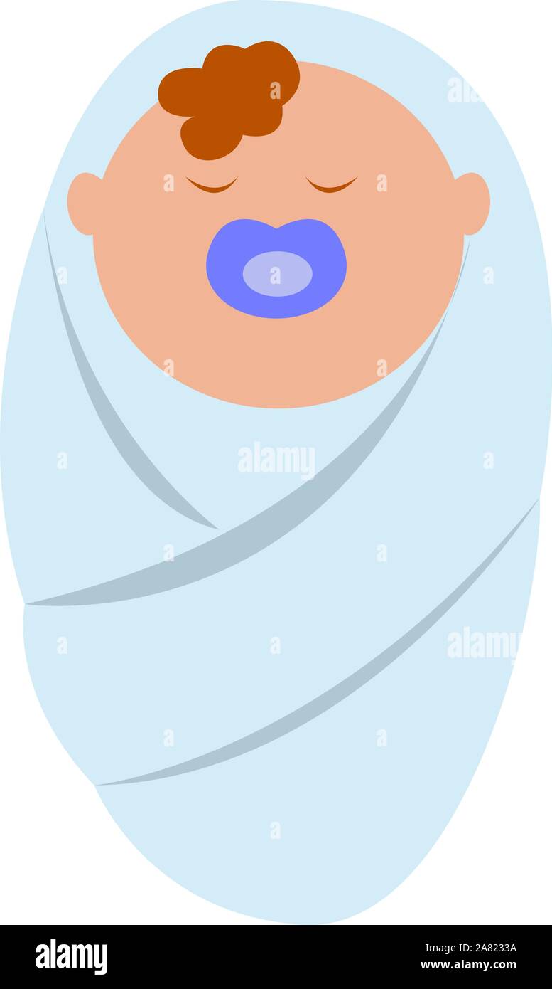 Bébé, illustration, vecteur sur fond blanc. Illustration de Vecteur