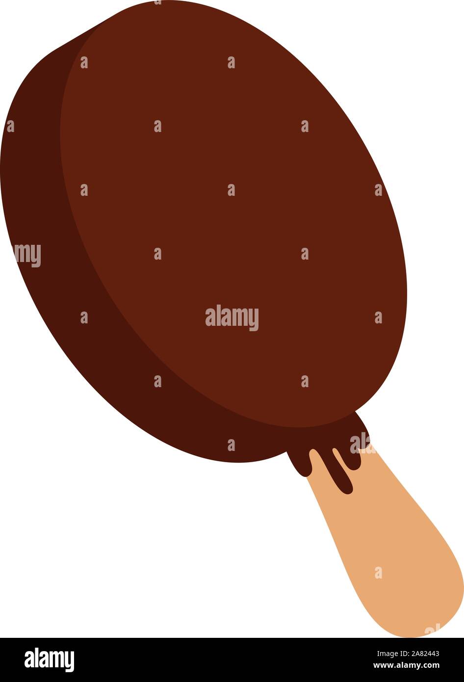 Eskimo Pie, illustration, vecteur sur fond blanc. Illustration de Vecteur