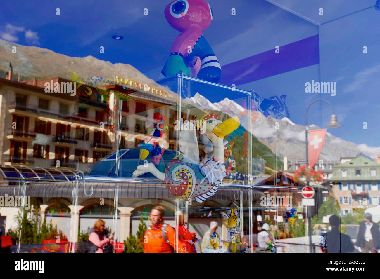 Zermatt, Visp, Valais, Suisse. Banque D'Images