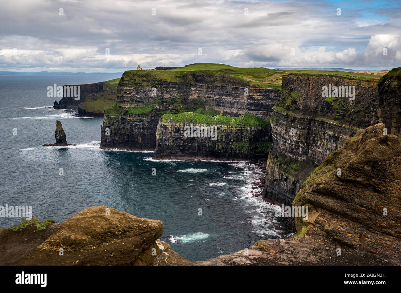 Les falaises de Moher Comté de Clare Irlande Banque D'Images