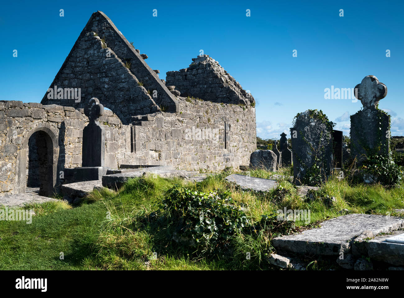 Les sept églises (7C-15C) les îles d'ARAN COMTÉ DE GALWAY IRLANDE Banque D'Images