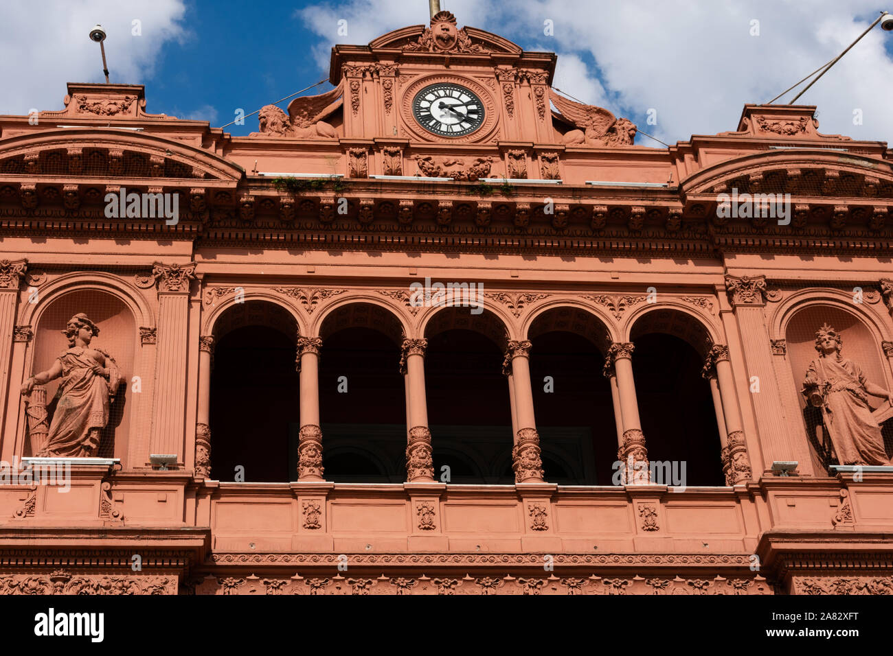 La Casa Rosada (Maison Rose) également connu sous le nom de Government House (Casa de Gobierno) est la Executive Mansion et bureau du président de l'Argentine. Buen Banque D'Images