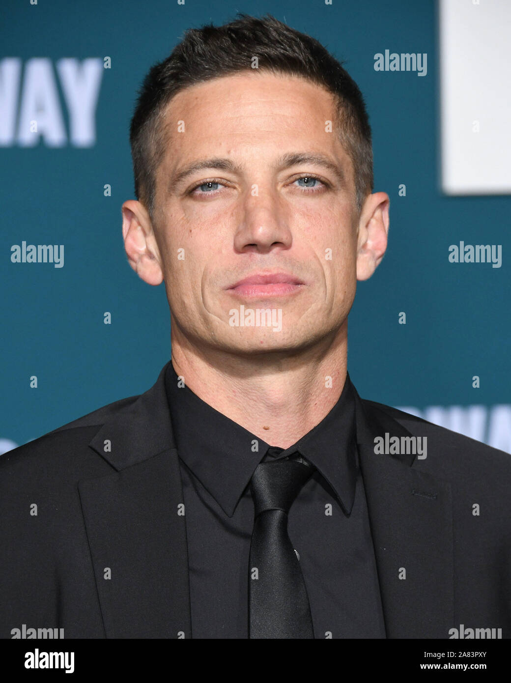 Le 5 novembre 2019, Westwood, Californie, USA : 05 novembre 2019 - Westwood, Californie - James Pescara. ''Midway'' Los Angeles Premiere tenue au Regency Village Theatre. Crédit photo : Birdie Thompson/AdMedia (crédit Image : © Birdie Thompson/AdMedia via Zuma sur le fil) Banque D'Images