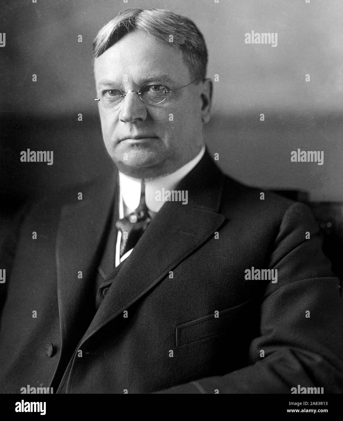 Sénateur des États-Unis à partir de la Californie, Hiram Johnson et du gouverneur de Californie ca au début des années 1900. Banque D'Images