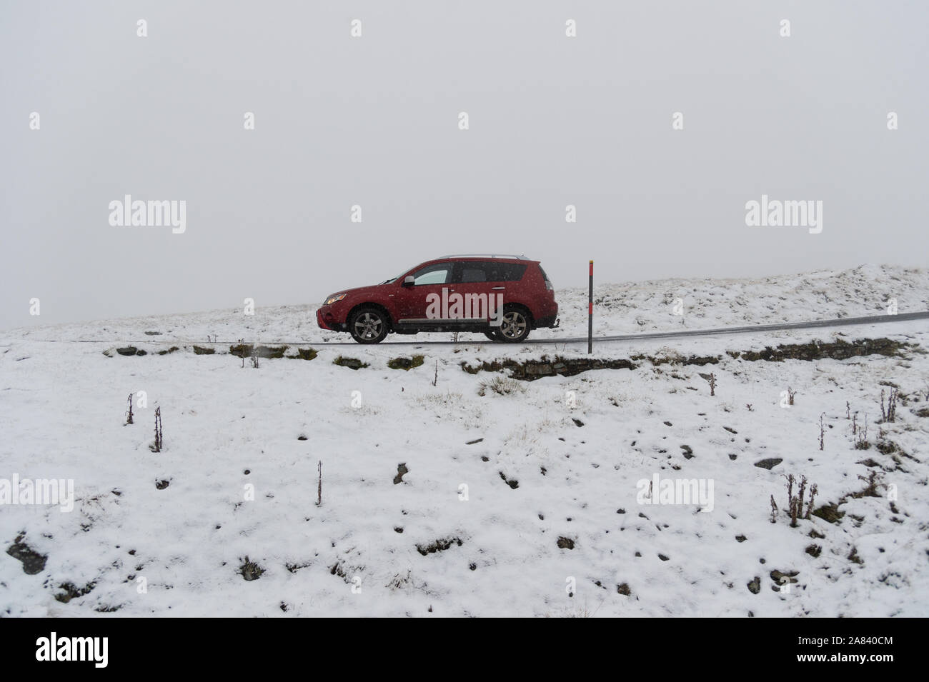 Au meilleur de la neige est tombée Dun Cumbria 26 octobre 2019 - Première neige de la saison d'hiver 2019. Banque D'Images