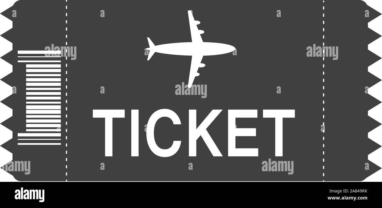 Icône ticket sur fond blanc. télévision style design. ticket signe. Illustration de Vecteur