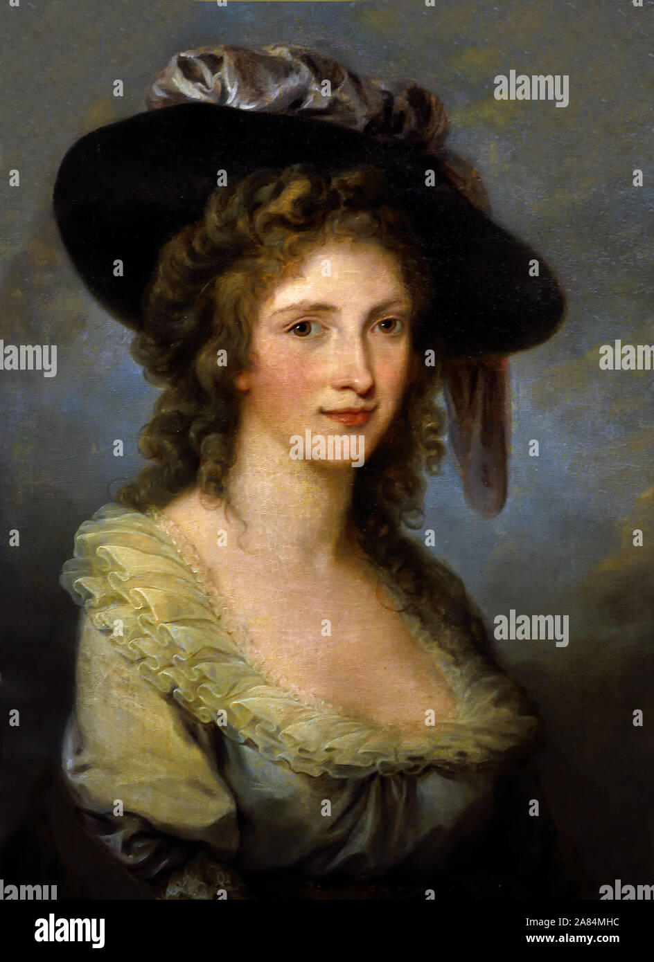 Angelica Kauffmann, l'auto-portrait, 1780-1785, l'Allemagne, l'allemand Banque D'Images