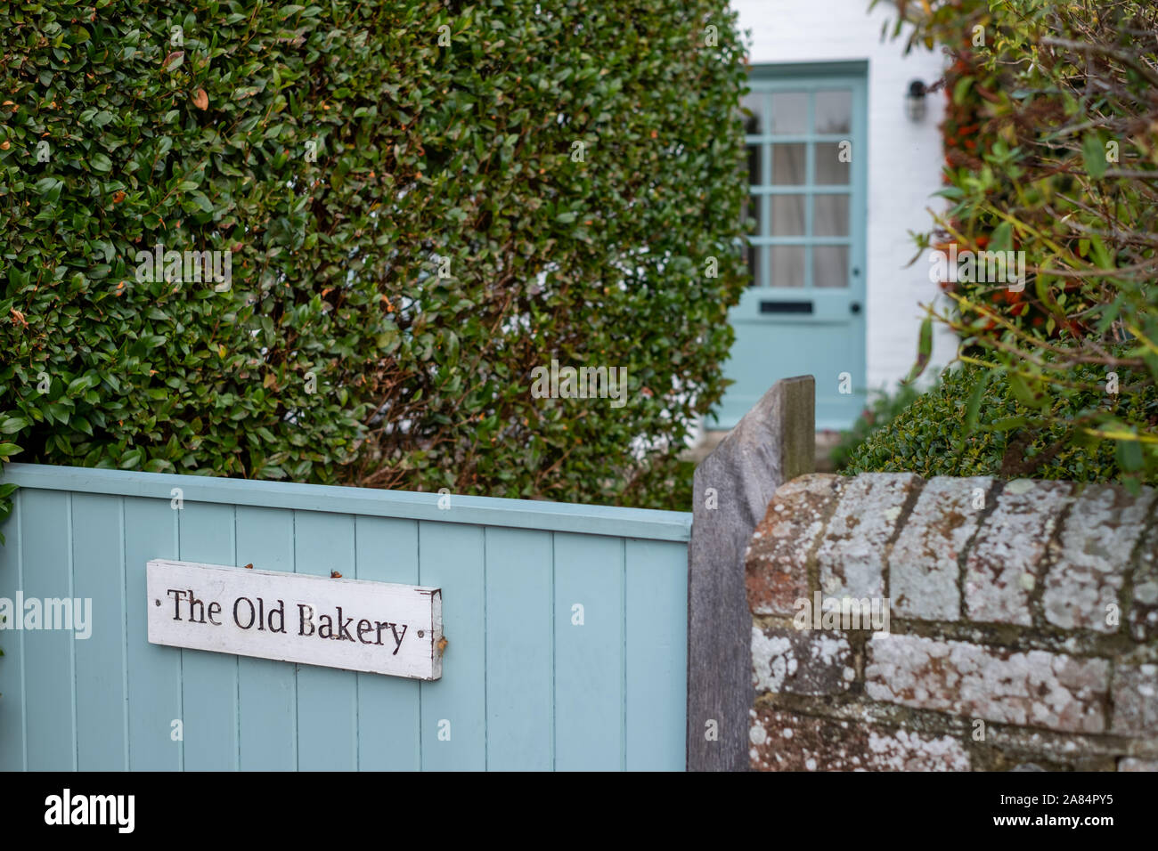 Le site de l'ancienne boulangerie à West Wittering village sur la péninsule de virilité, West Sussex UK. Banque D'Images