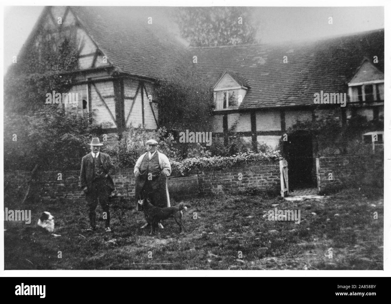 Natton ferme, Tewksbury, Glos 1930 Banque D'Images Natton ferme, Tewksbury, Glos 1930 Banque D'Images