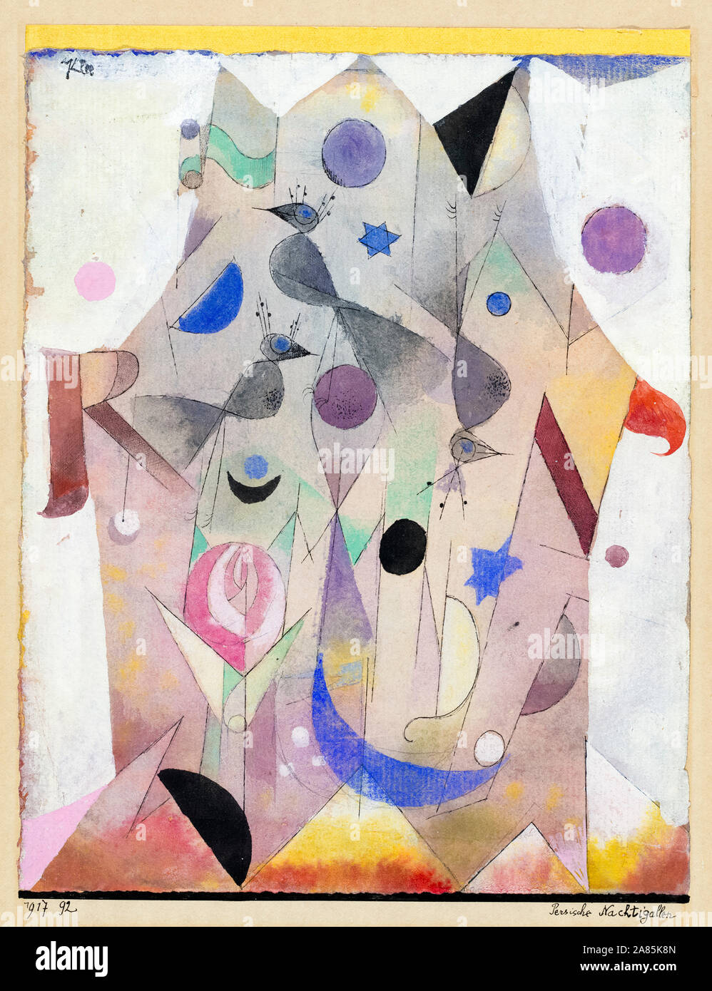 Paul Klee, la peinture abstraite, Persische Nachtigallen (Persan Nightingales), 1917 Banque D'Images
