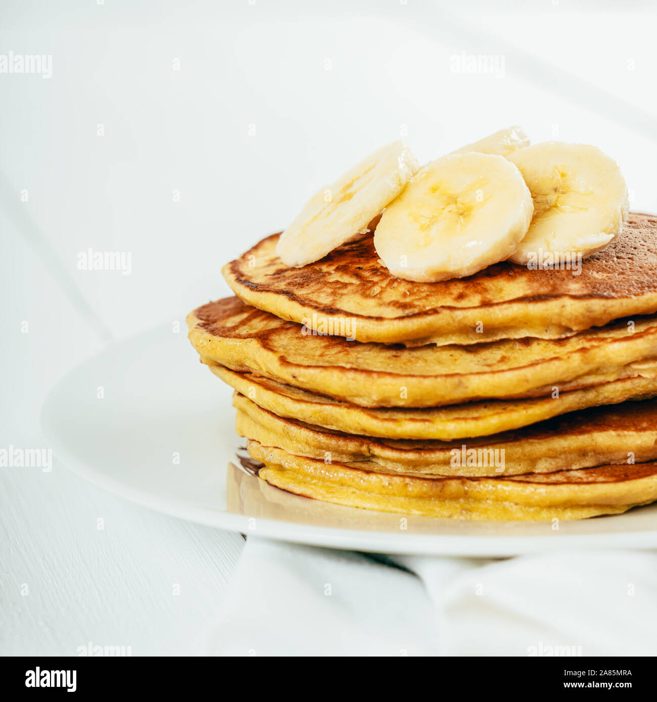 Crêpes aux Bananes et noix de coco Banque D'Images