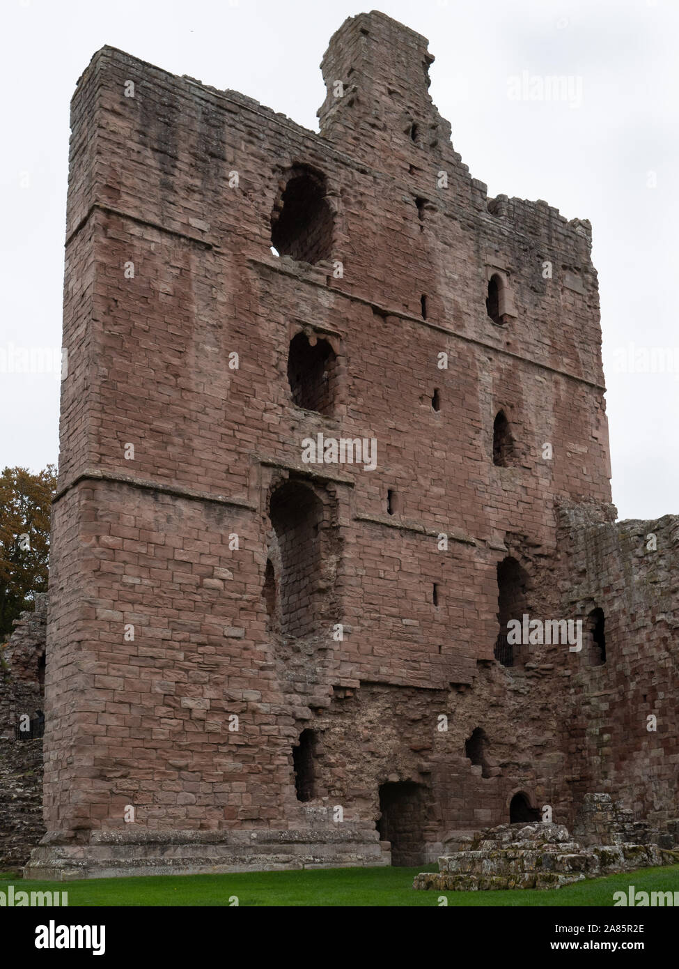 Le Château de Norham, Northumberland, Angleterre. Banque D'Images