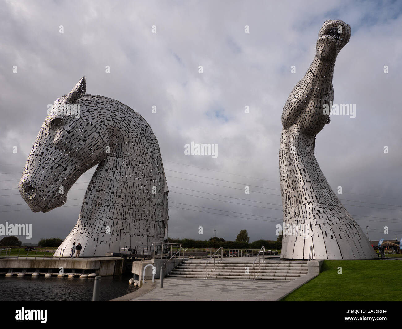 Les Kelpies à l'Helix, Falkirk, Ecosse Banque D'Images