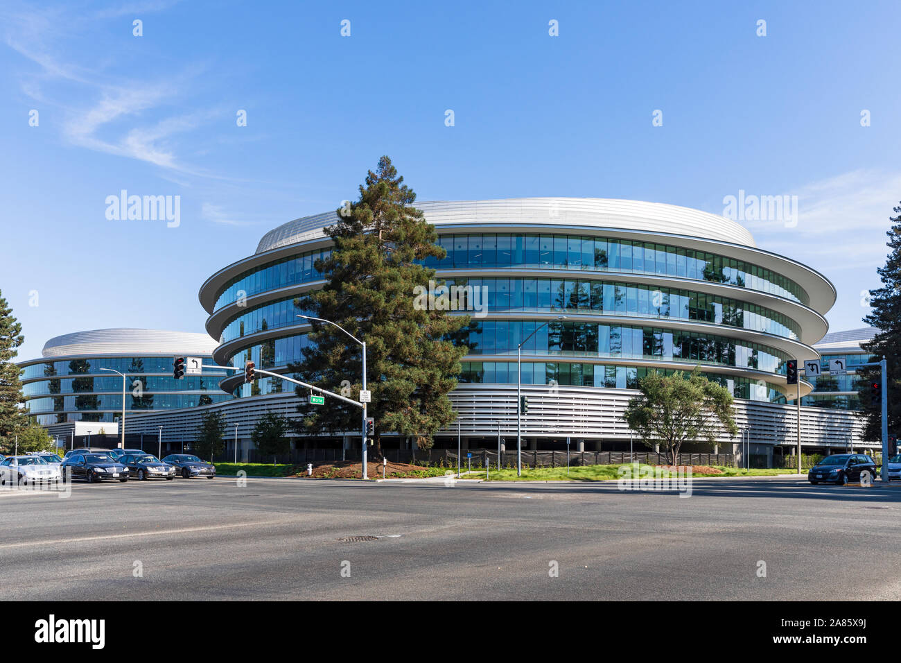 Centrale d'Apple & Wolfe Campus (AC3), Sunnyvale, Californie Banque D'Images