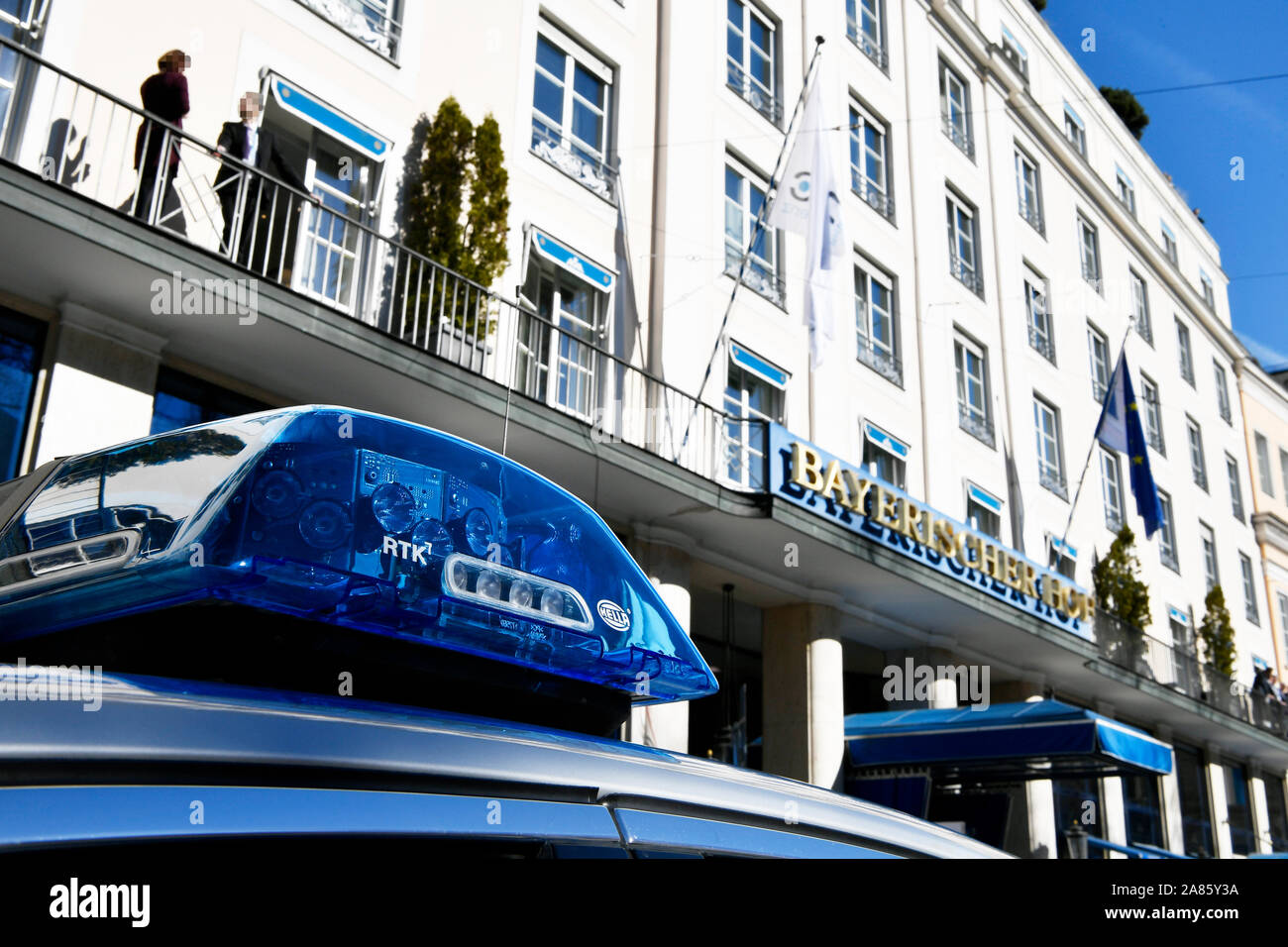 L'hôtel Bayerischer Hof, Munich, Bavaria, Germany, Europe Banque D'Images