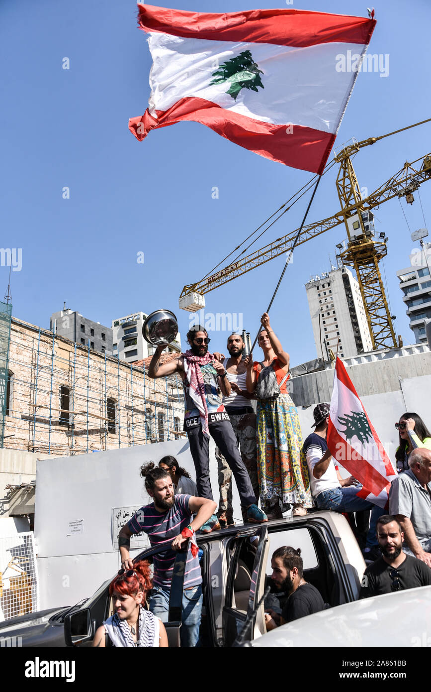 Les Etudiants De L Universite De Balamand Entrainer Une Protestation Dans Les Rues Autour De Leur Campus A Ashrafieh Beyrouth Les Lyceens Et Les Etudiants Dans Tout Le Liban A Passe La Journee