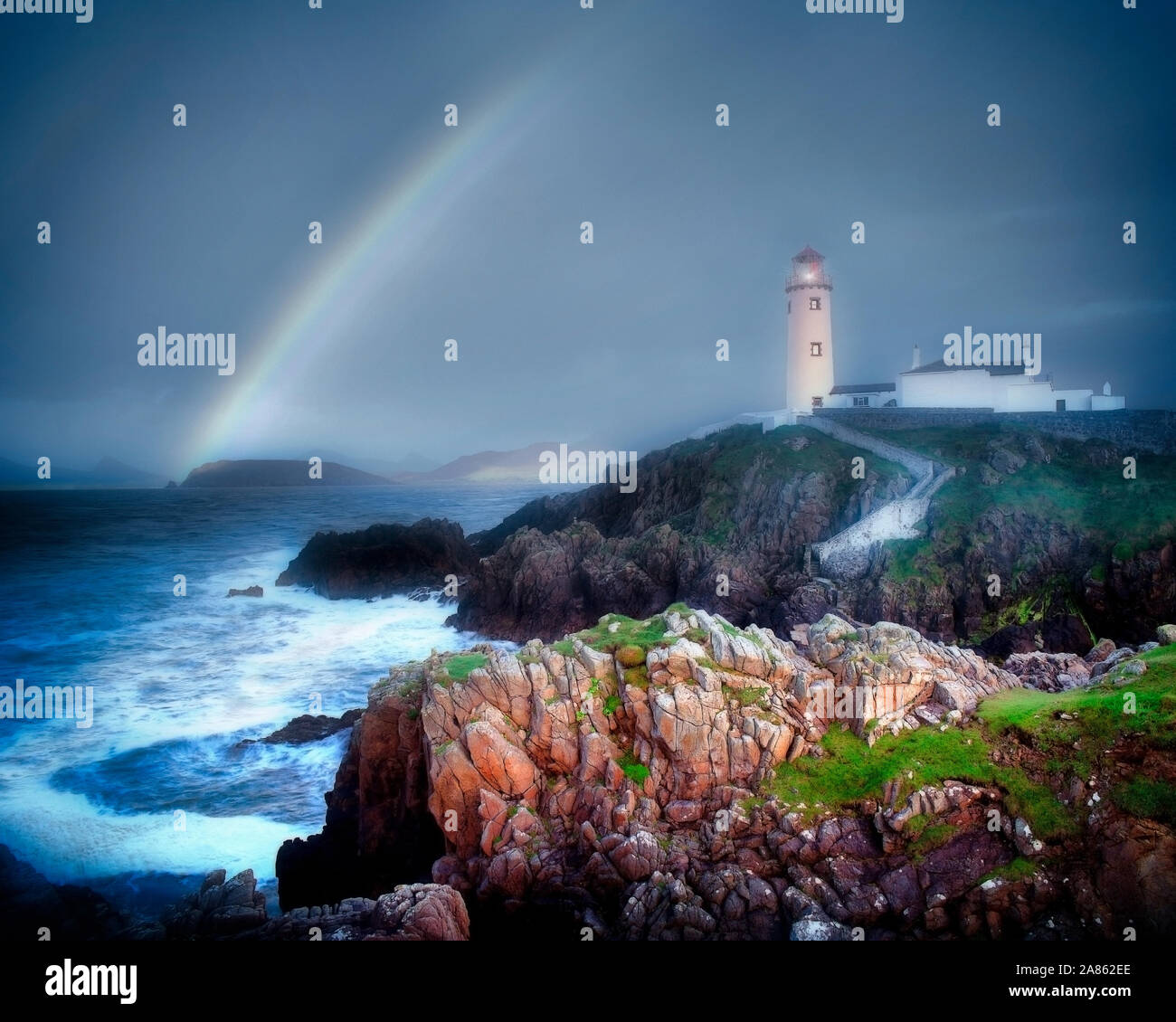 IE - DONEGAL : Fanad Head Lighthouse Banque D'Images