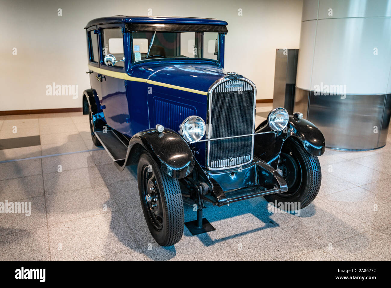 Moscou, Russie - 27 MAI 2019 : Chenard & Walcker 1931 vintage car gratuitement à l'exposition à l'aéroport Domodedovo de Moscou Banque D'Images